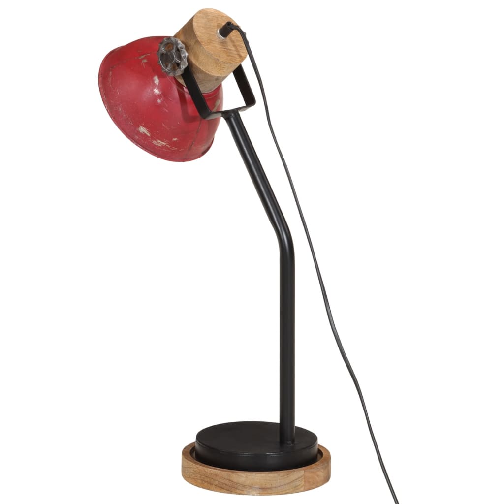 Bureaulamp 25 W E27 18x18x60 cm verweerd rood