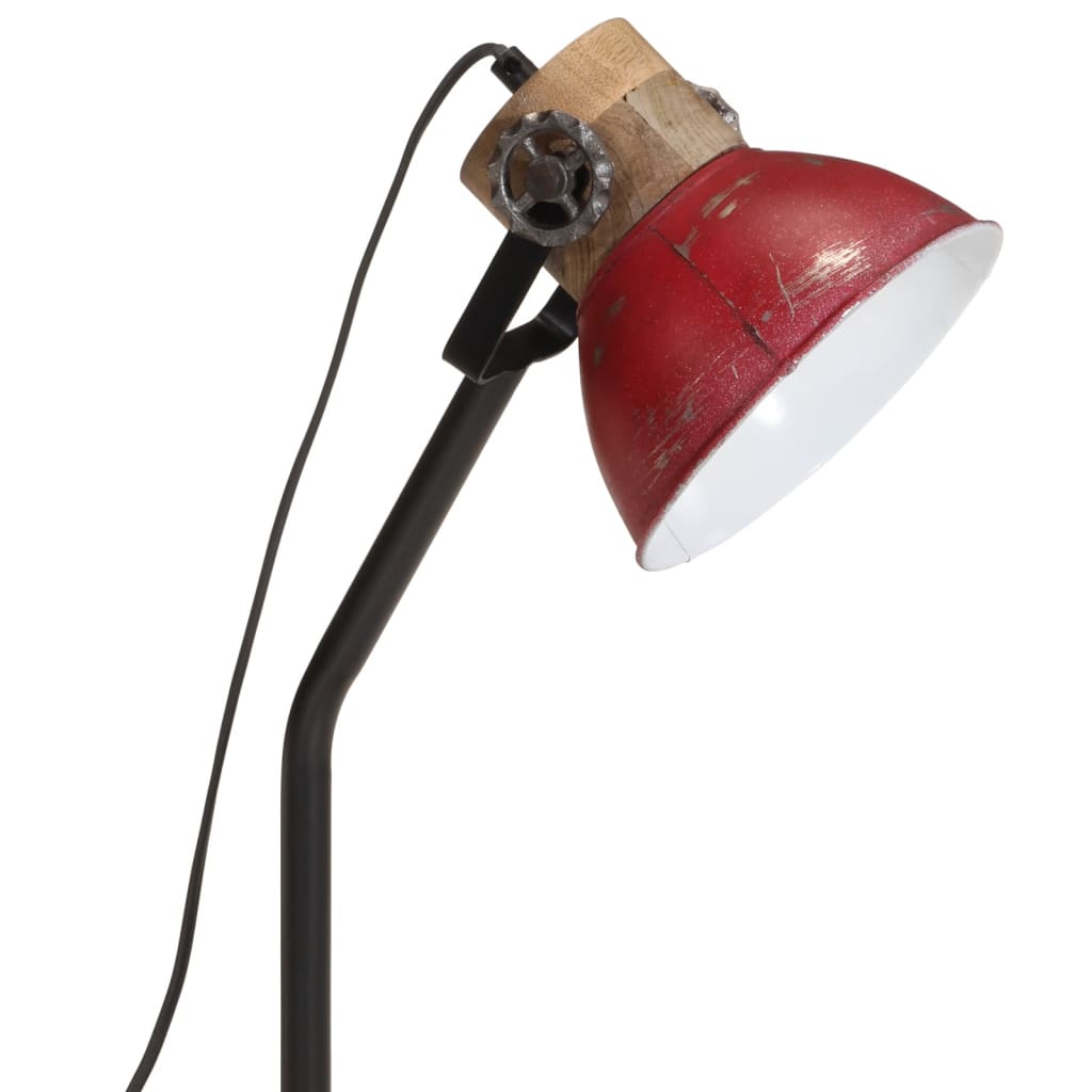 Bureaulamp 25 W E27 18x18x60 cm verweerd rood