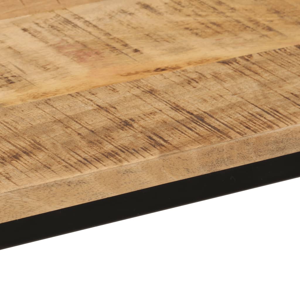 Wandtafel 110x30x75 cm massief ruw mangohout en ijzer