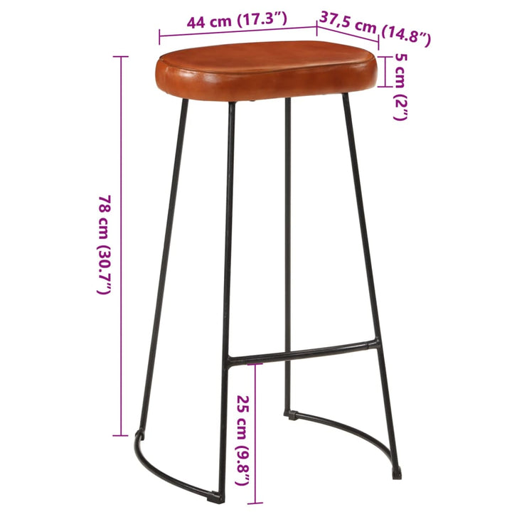 Barkrukken 2 st Gavin 44x37,5x78 cm