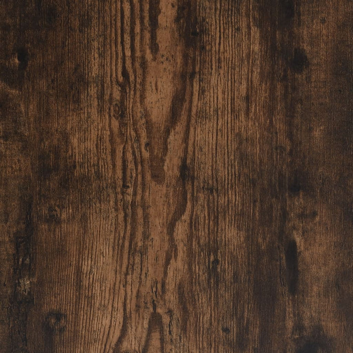 Opbergbankje 82x42x45 cm bewerkt hout gerookt eikenkleurig