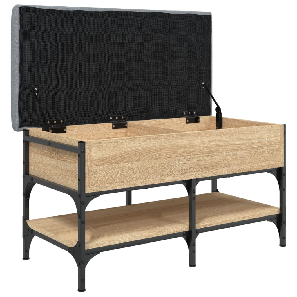 Schoenenbank 82x42x45 cm bewerkt hout sonoma eikenkleurig