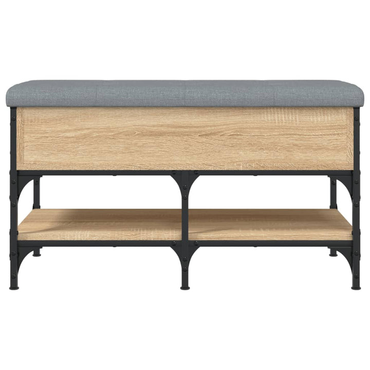 Schoenenbank 82x42x45 cm bewerkt hout sonoma eikenkleurig