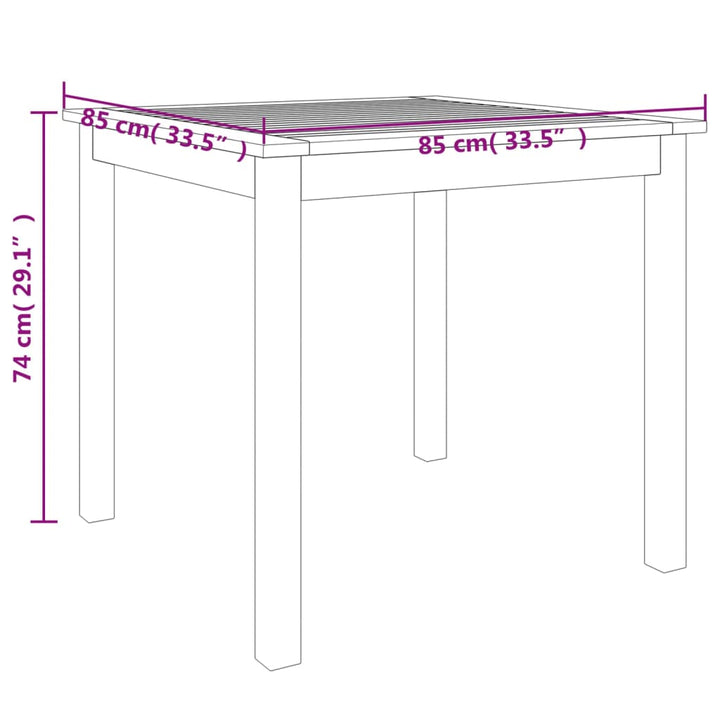 3-delige Tuinset massief acaciahout