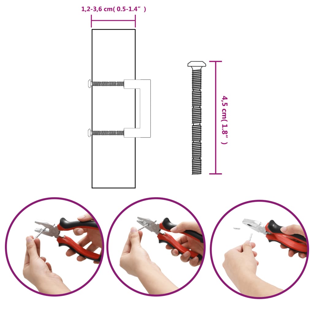 Handvatten 10 st 64 mm roestvrij staal goudkleurig