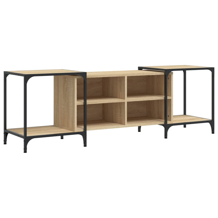 Tv-meubel 153x37x50 cm bewerkt hout sonoma eikenkleurig