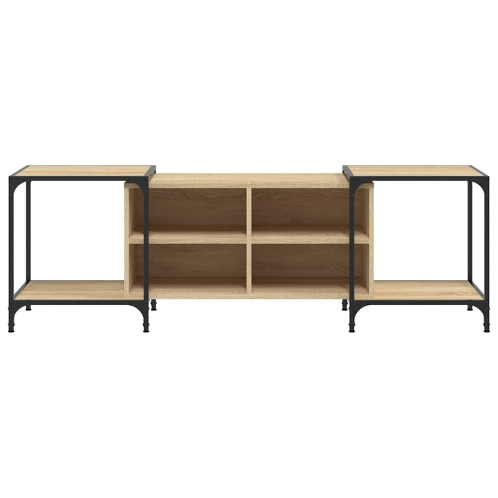 Tv-meubel 153x37x50 cm bewerkt hout sonoma eikenkleurig