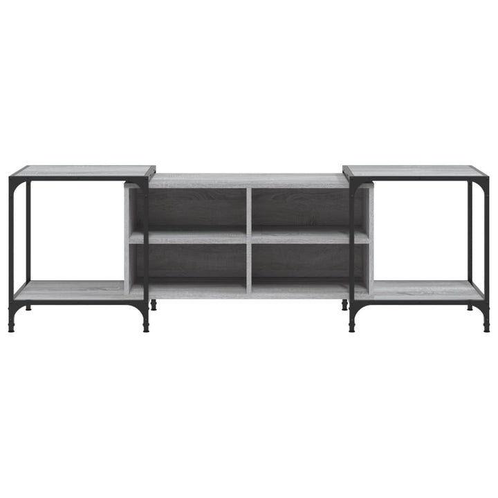 Tv-meubel 153x37x50 cm bewerkt hout grijs sonoma eikenkleurig