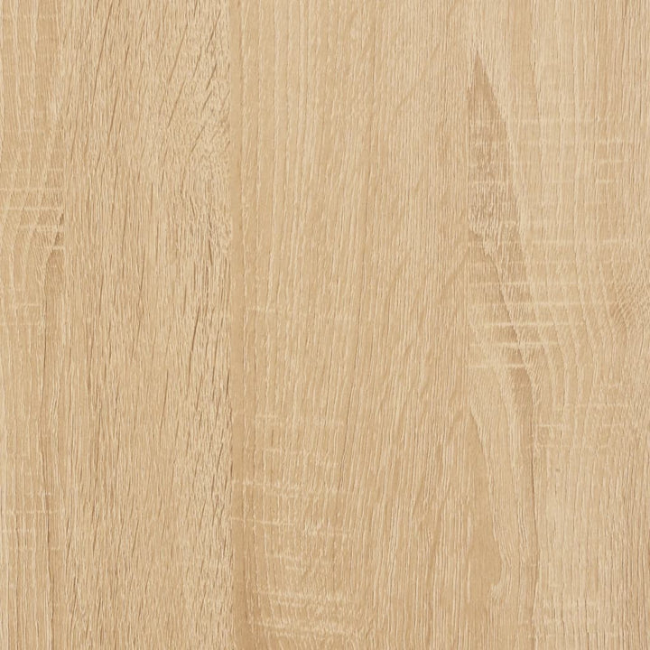 Wandtafel met schap 105x30x75 cm bewerkt hout sonoma eikenkleur