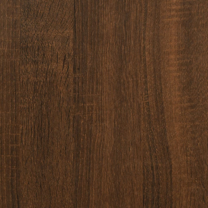 Wandtafel met schap 105x30x75 cm bewerkt hout bruin eikenkleur