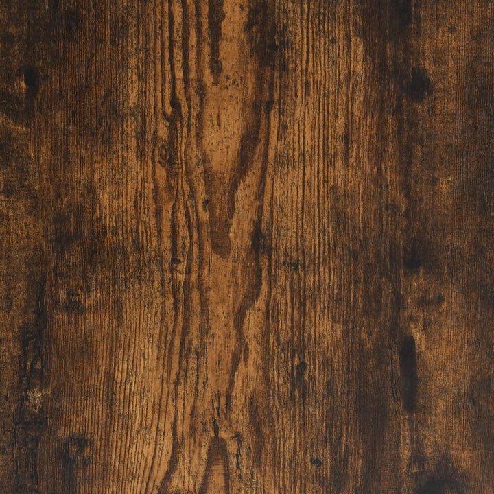 Wandtafel met schap 75x30x75 cm bewerkt hout gerookt eiken