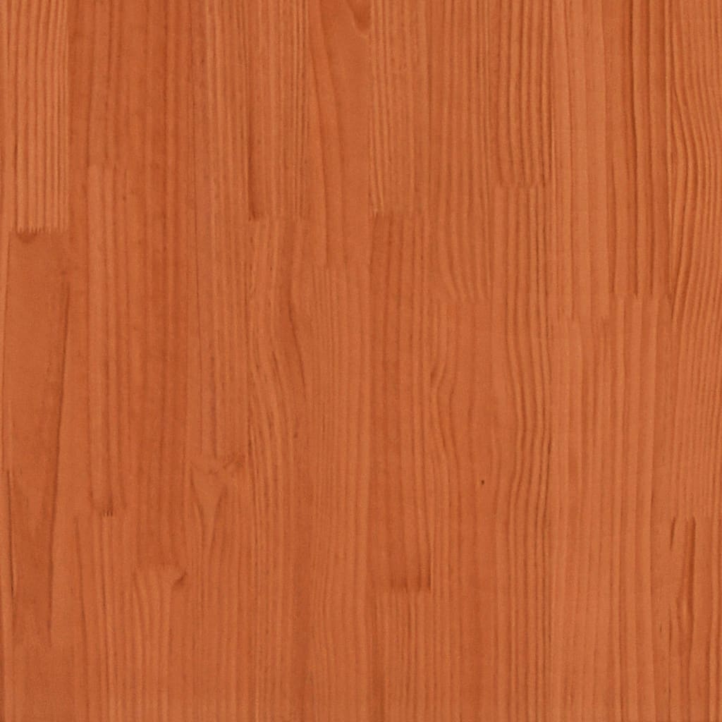 Halbankje 160x28x45 cm massief grenenhout wasbruin