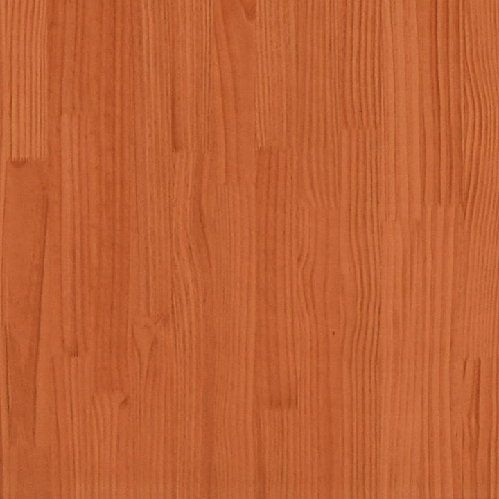Halbankje 60x28x45 cm massief grenenhout wasbruin