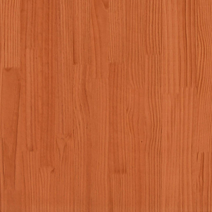 Schoenenkast 28x30x104 cm massief grenenhout wasbruin