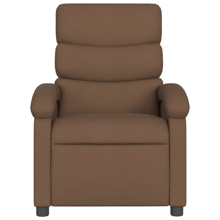 Fauteuil verstelbaar stof bruin