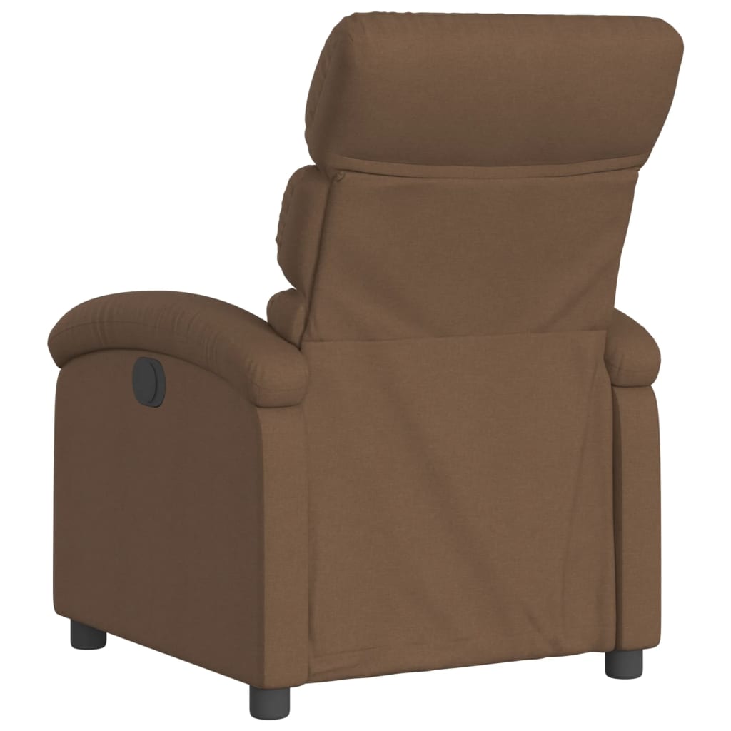 Fauteuil verstelbaar stof bruin