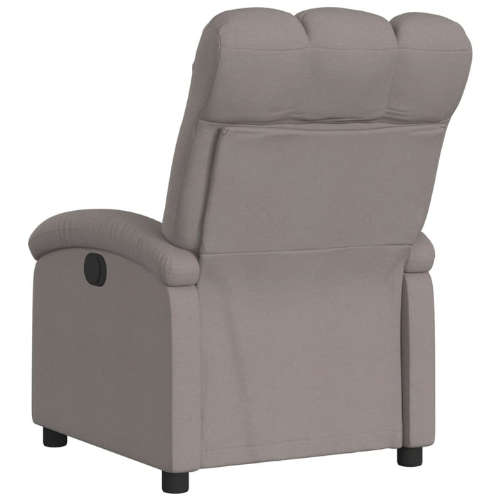 Fauteuil verstelbaar stof taupe