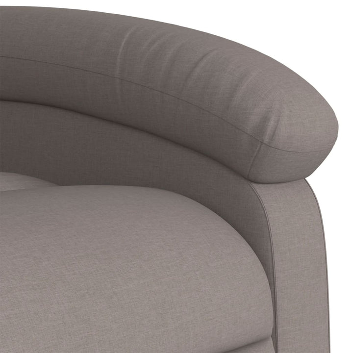 Fauteuil verstelbaar stof taupe