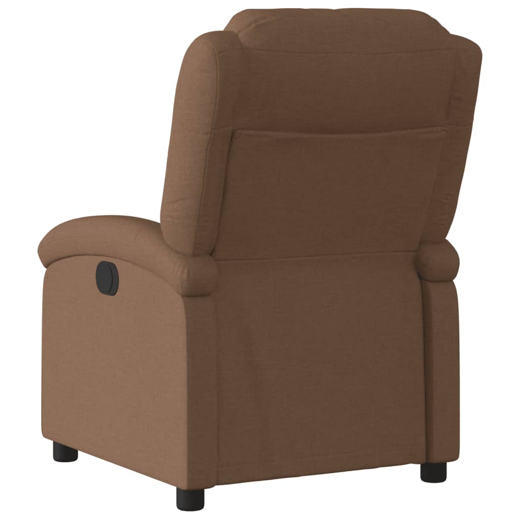 Fauteuil verstelbaar stof bruin