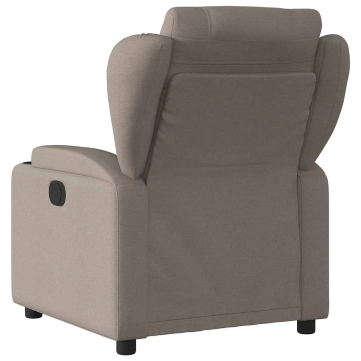 Fauteuil verstelbaar stof taupe