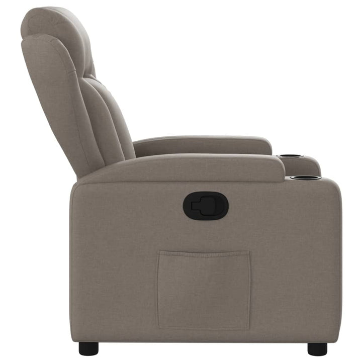 Fauteuil verstelbaar stof taupe