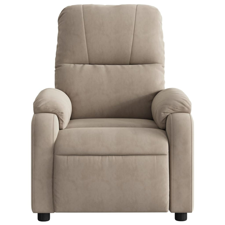 Fauteuil verstelbaar microvezelstof taupe