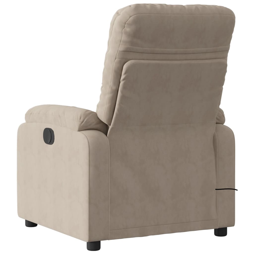 Massagestoel microvezelstof taupe