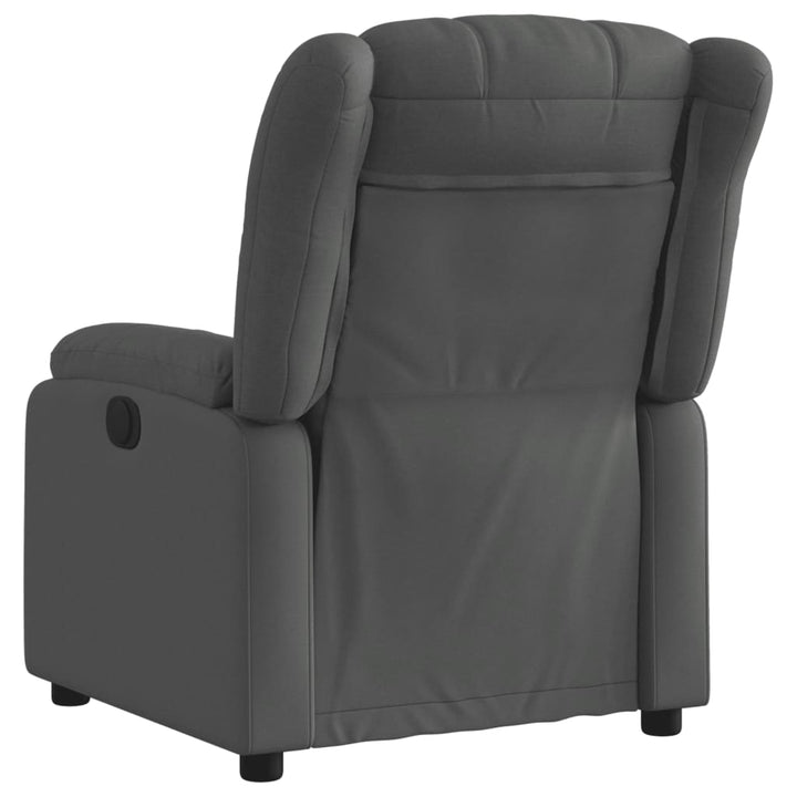 Fauteuil verstelbare stof donkergrijs