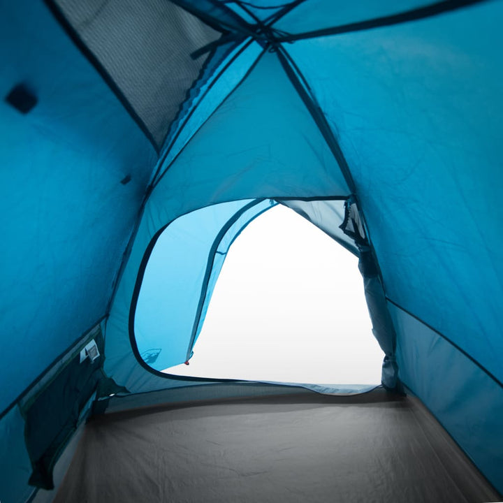 Tent 4-persoons 267x272x145 cm 185T taft blauw