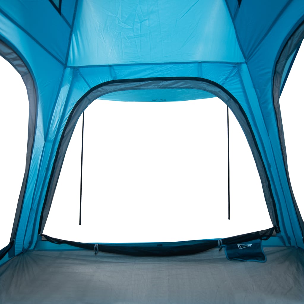 Tent 4-persoons waterdicht snelontgrendeling blauw