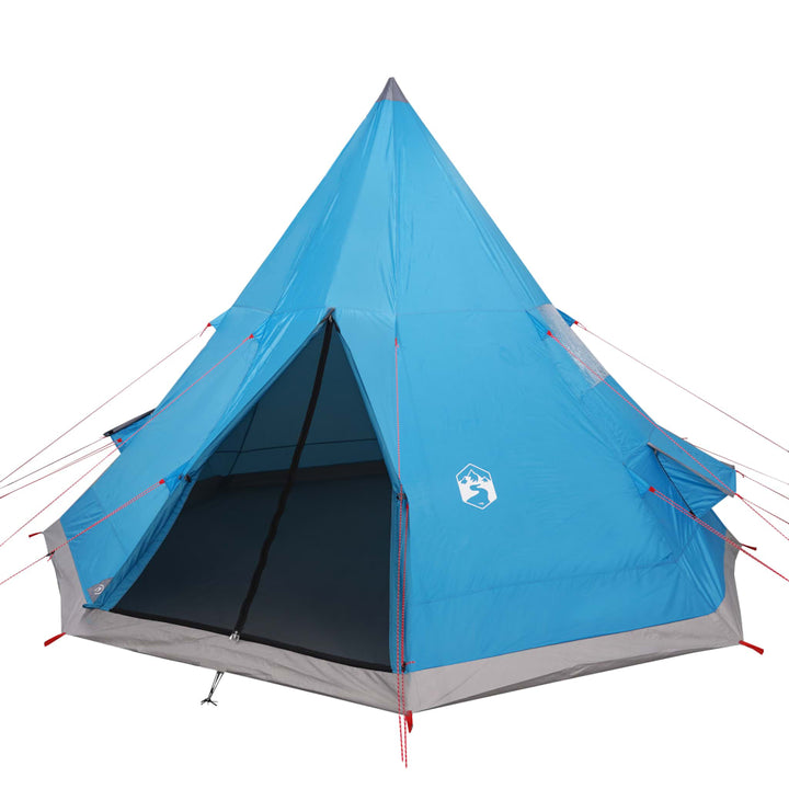 Tent 4-persoons 367x367x259 cm 185T taft blauw
