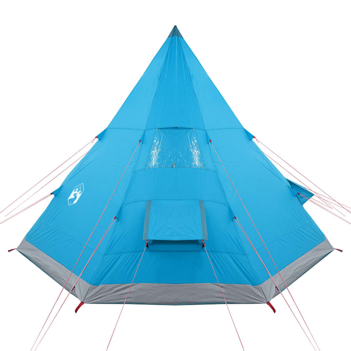 Tent 4-persoons 367x367x259 cm 185T taft blauw