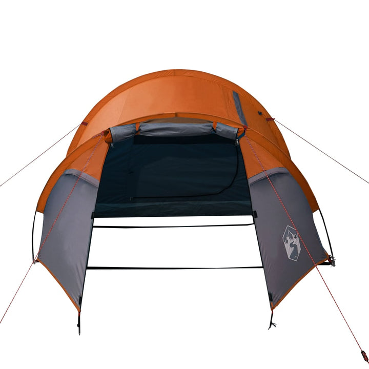 Tent 4-persoons 360x135x105 cm 185T taft grijs en oranje