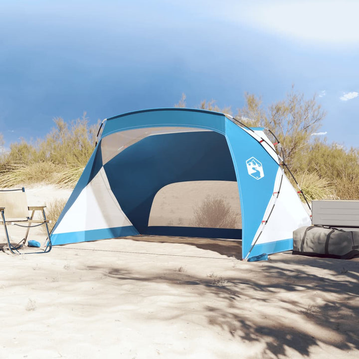 Strandtent 274x178x170/148 cm 185T taft azuurblauw