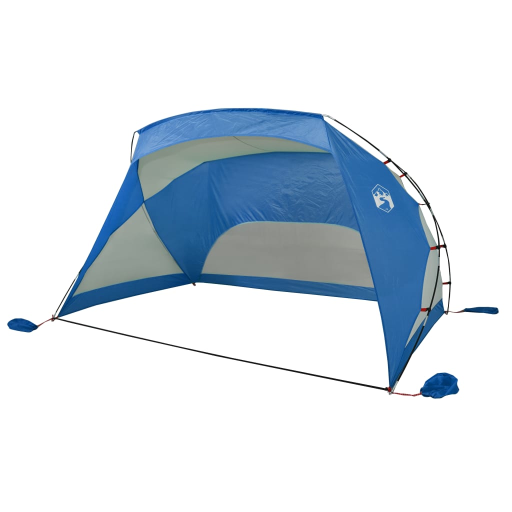 Strandtent 274x178x170/148 cm 185T taft azuurblauw