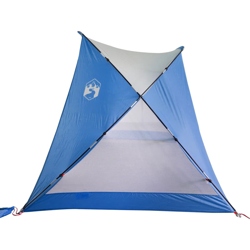 Strandtent 274x178x170/148 cm 185T taft azuurblauw