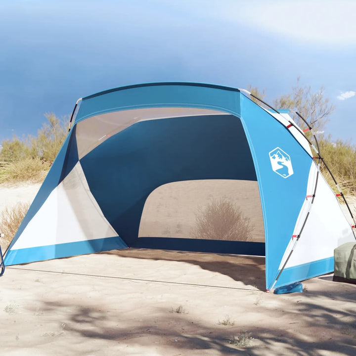 Strandtent 274x178x170/148 cm 185T taft azuurblauw