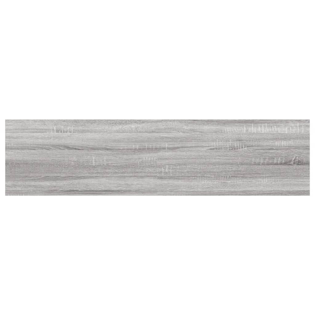 Wandschappen 8 st 40x10x1,5 cm bewerkt hout grijs sonoma eiken