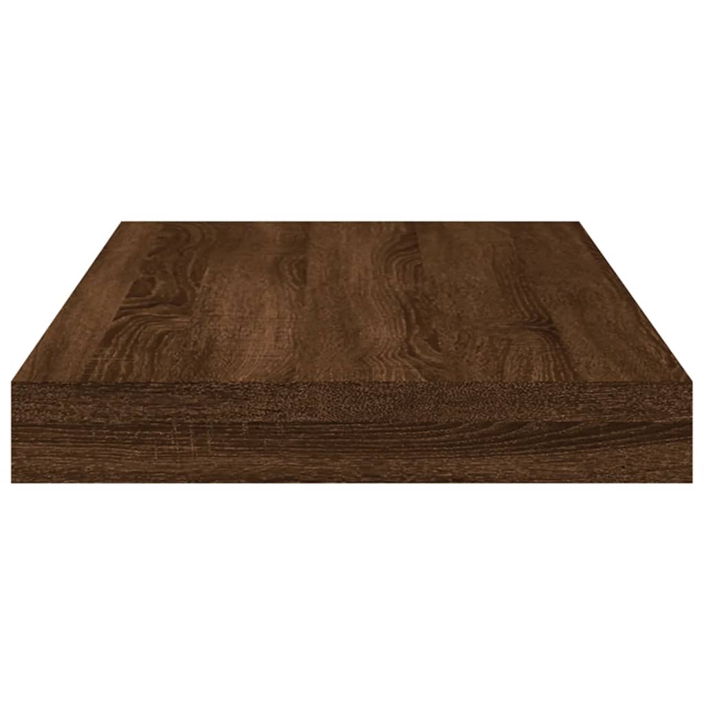Wandschappen 8 st 40x10x1,5 cm bewerkt hout bruin eikenkleur