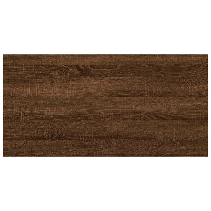 Wandschappen 4 st 40x20x1,5 cm bewerkt hout bruin eikenkleur