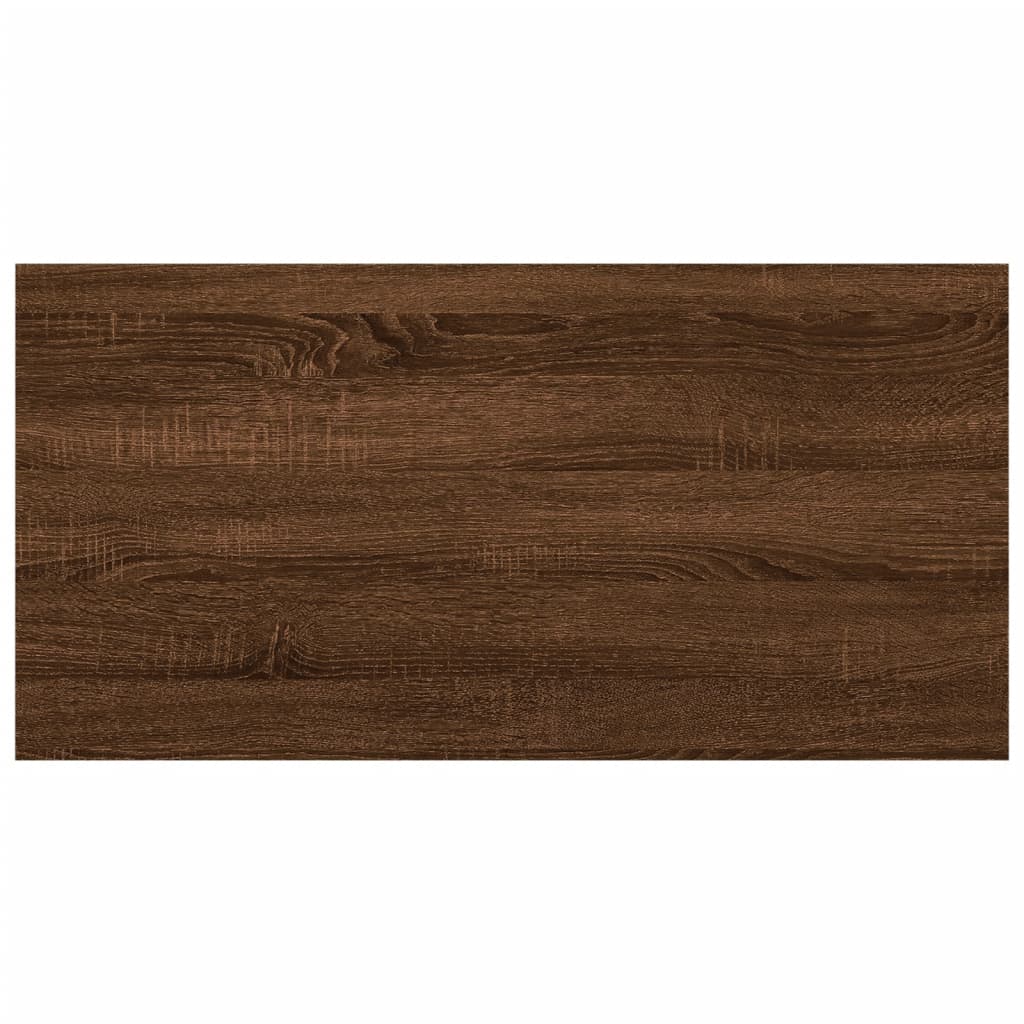 Wandschappen 8 st 40x20x1,5 cm bewerkt hout bruin eikenkleur