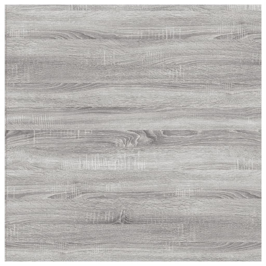 Wandschappen 4 st 40x40x1,5 cm bewerkt hout grijs sonoma eiken