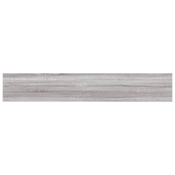 Wandschappen 4 st 60x10x1,5 cm bewerkt hout grijs sonoma eiken