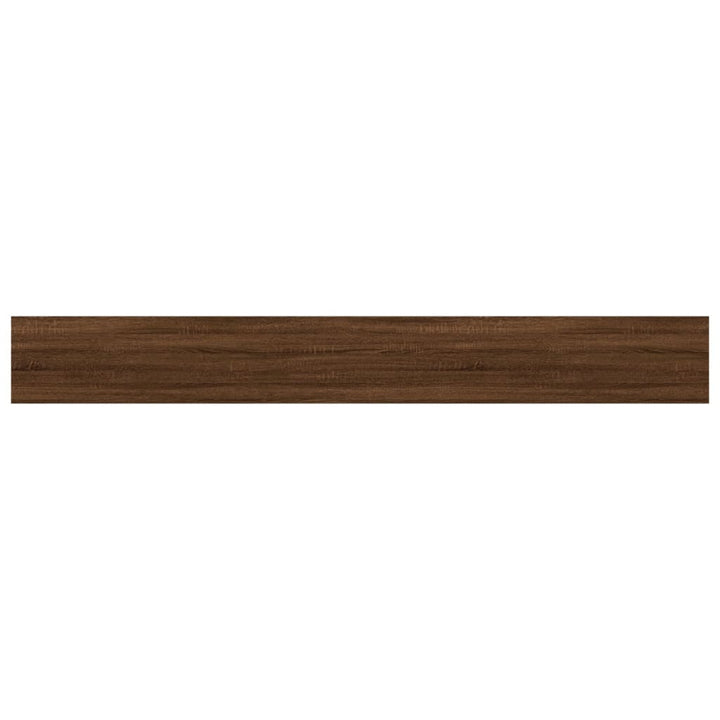 Wandschappen 4 st 80x10x1,5 cm bewerkt hout bruin eikenkleur