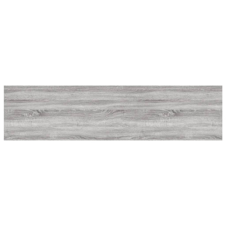 Wandschappen 4 st 80x20x1,5 cm bewerkt hout grijs sonoma eiken