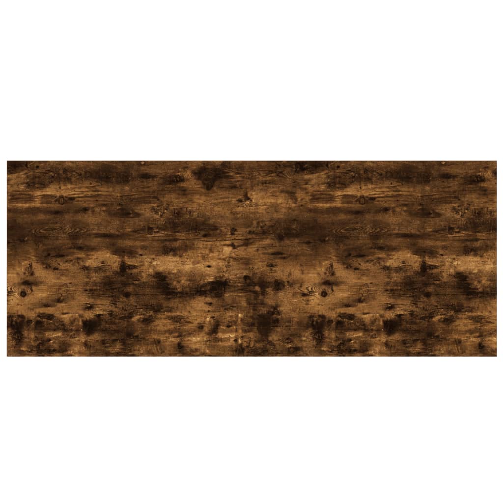 Wandschappen 4 st 100x40x1,5 cm bewerkt hout gerookt eikenkleur