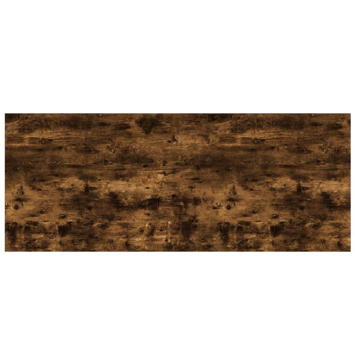 Wandschappen 4 st 100x40x1,5 cm bewerkt hout gerookt eikenkleur