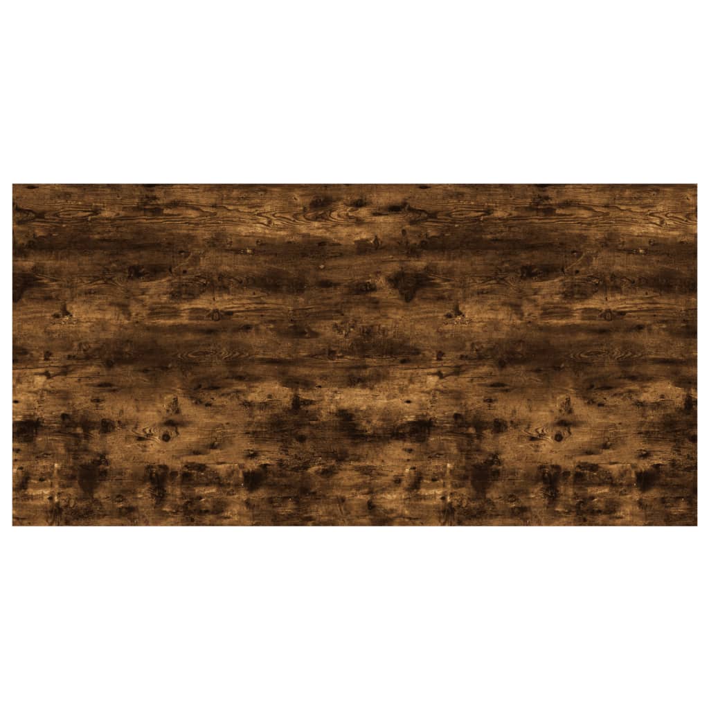 Wandschappen 4 st 100x50x1,5 cm bewerkt hout gerookt eikenkleur