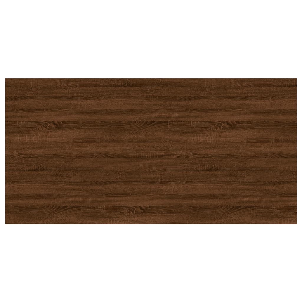 Wandschappen 4 st 100x50x1,5 cm bewerkt hout bruin eikenkleur