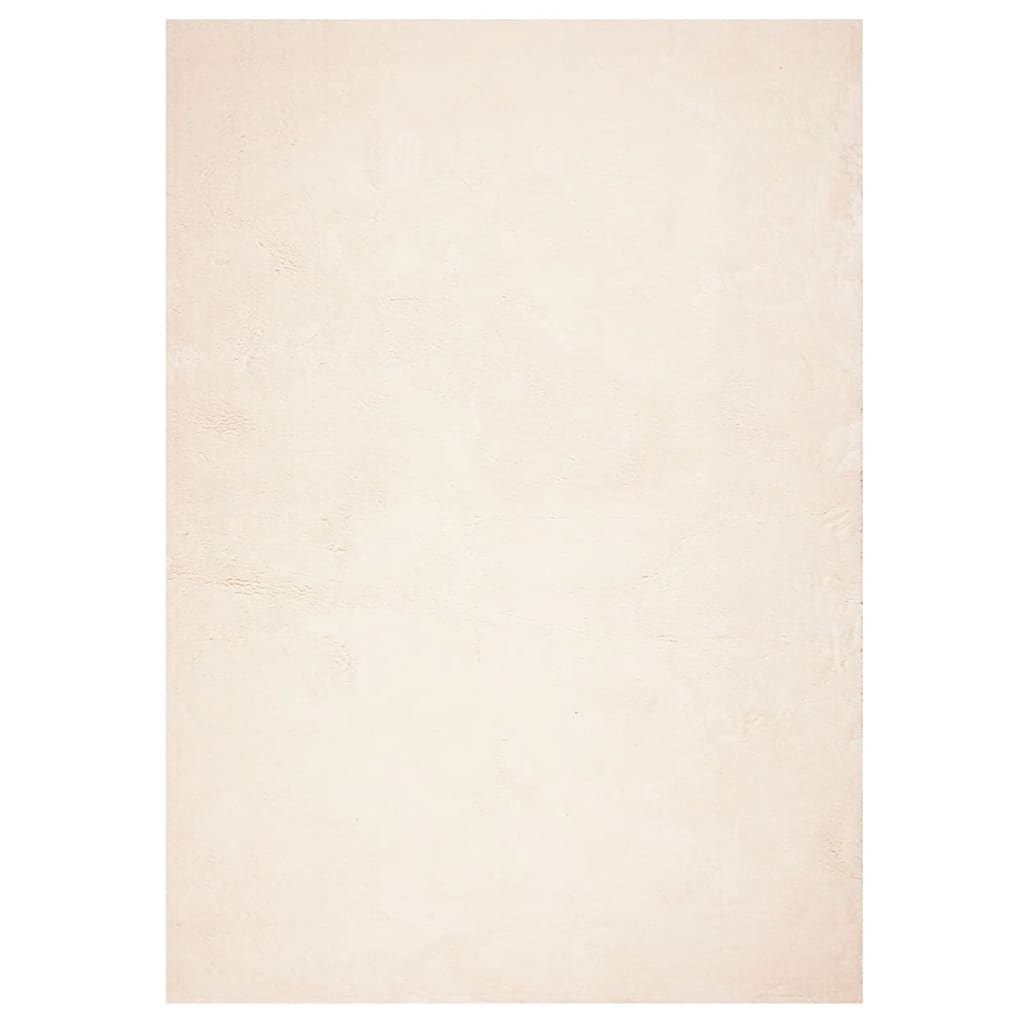 Vloerkleed HUARTE laagpolig zacht wasbaar 120x170 cm beige